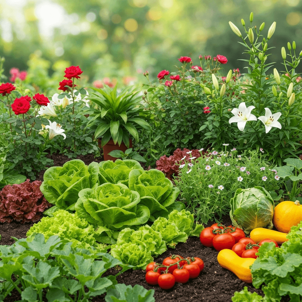 Beautiful home garden with Biofama® organic fertilizers